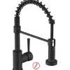 SERIES Küchenarmatur flexibel Niederdruckarmatur TIBER schwarz matt