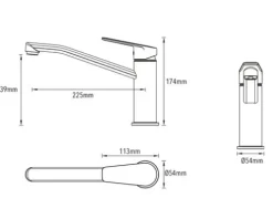 SERIES Küchenarmatur KEID schwarz matt