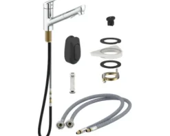 SERIES Küchenarmatur mit Brause OKAB chrom glänzend