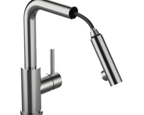 SERIES Küchenarmatur mit Handbrause SEGIN edelstahl gebürstet