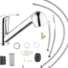 SERIES Niederdruckarmatur mit Handbrause IMAI chrom glänzend