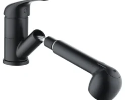 SERIES Niederdruckarmatur mit Handbrause IMAI schwarz matt