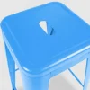 Set aus 4 Barhockern aus mattem Metall 43 x 43 x 76 cm - Oviala