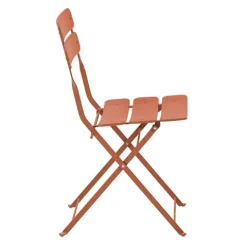 Set aus zwei Klappstühlen aus Stahl 81 x 42 x 48 cm - Oviala
