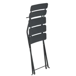 Set aus zwei Klappstühlen aus Stahl 81 x 42 x 48 cm - Oviala