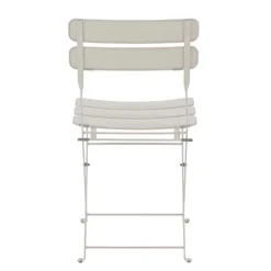 Set aus zwei Klappstühlen aus Stahl 81 x 42 x 48 cm - Oviala