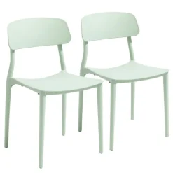 Set aus zwei Stühlen aus Polypropylen 82 x 48 x 48 cm - Oviala