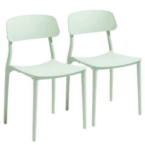 Set aus zwei Stühlen aus Polypropylen 82 x 48 x 48 cm - Oviala