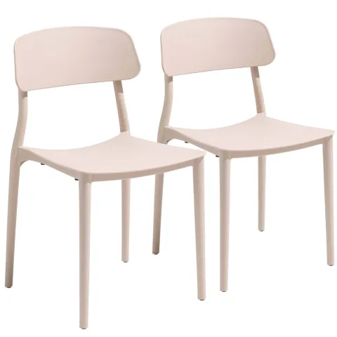 Set aus zwei Stühlen aus Polypropylen 82 x 48 x 48 cm - Oviala