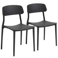 Set aus zwei Stühlen aus Polypropylen 82 x 48 x 48 cm - Oviala