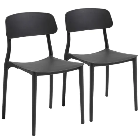 Set aus zwei Stühlen aus Polypropylen 82 x 48 x 48 cm - Oviala