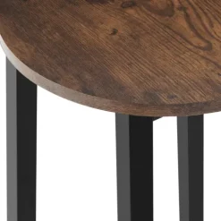 Set Barhocker tectake Corby Sitzhöhe 66 cm Industrial Style Industrial Holz dunkel, rustikal