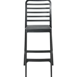 Set mit 4 Barstühlen SECEDA Kunststoff 2 in 1 Schwarz