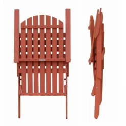 Set mit 2 verstellbaren Holzsesseln 59 x 84 x 95 cm - Oviala