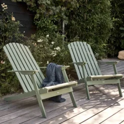 Set mit 2 verstellbaren Holzsesseln 59 x 84 x 95 cm - Oviala
