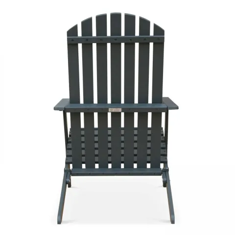 Set mit 2 verstellbaren Holzsesseln 59 x 84 x 95 cm - Oviala