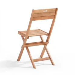 Set von 2 klappbaren Außenstühlen aus Eukalyptusholz 42 x 53 x 87 cm - Oviala