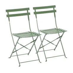 Set von 2 klappbaren Bistrostühlen 42 x 46 x 82 cm - Oviala