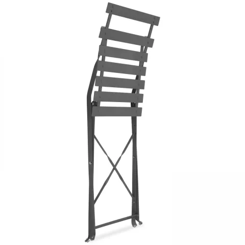 Set von 2 klappbaren Bistrostühlen 42 x 46 x 82 cm - Oviala