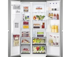 Side by Side Kühlschrank LG BxHxT 913 x 1790 x 735 mm Kühlteil 416 l Gefrierteil 219 l GSLV71PZTE