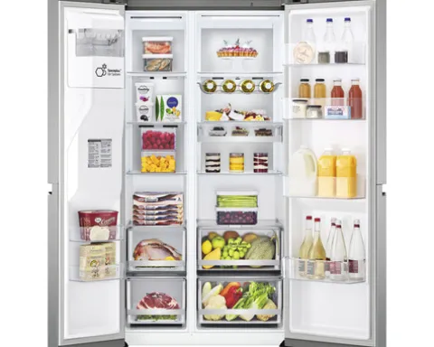 Side by Side Kühlschrank LG GSLV90PZAD BxHxT 913 x 1790 x 735 mm