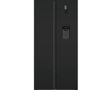 Side by Side Kühlschrank PKM SBS480NFWDBJ BxHxT 83 x 178,5 x 61 cm Kühlteil 276 l Gefrierteil 168 l schwarz