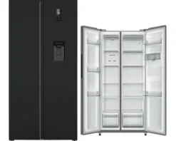 Side by Side Kühlschrank PKM SBS480NFWDBJ BxHxT 83 x 178,5 x 61 cm Kühlteil 276 l Gefrierteil 168 l schwarz