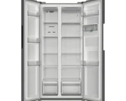 Side by Side Kühlschrank PKM SBS490NFWDIXJ BxHxT 83 x 178,5 x 61 cm Kühlteil 276 l Gefrierteil 168 l silber