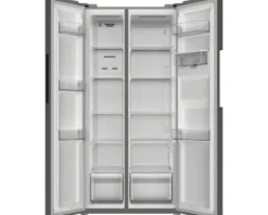 Side by Side Kühlschrank PKM SBS490NFWDIXJ BxHxT 83 x 178,5 x 61 cm Kühlteil 276 l Gefrierteil 168 l silber
