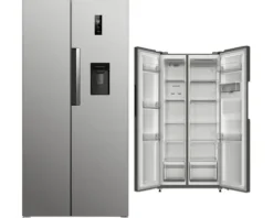 Side by Side Kühlschrank PKM SBS490NFWDIXJ BxHxT 83 x 178,5 x 61 cm Kühlteil 276 l Gefrierteil 168 l silber