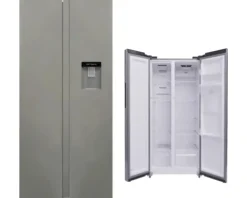 Side by Side Kühlschrank PKM SBS436NFWDIX BxHxT 78 x 173,5 x 71,3 cm Kühlteil 270 l für Flaschen