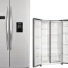 Side by Side Kühlschrank Wolkenstein WSBS518NFWDEIX BxHxT 90 x 177 x 66 cm Kühlteil 344 l Gefrierteil 185 l