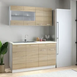 Singleküche Einbauküche Küchenzeile 140cm Esilo