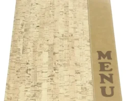 Speisekarte Design Kork Menu DIN A4