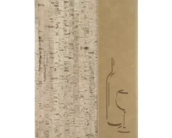 Speisekarte Design Kork Wein Getränke DIN A4