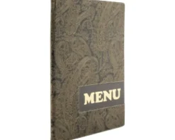 Speisekarte Design Paisley Menu DIN A4