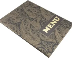 Speisekarte Design Paisley Menu DIN A4