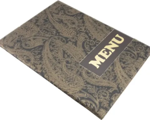 Speisekarte Design Paisley Menu DIN A4