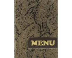 Speisekarte Design Paisley Menu DIN A4