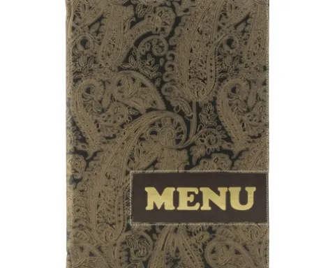 Speisekarte Design Paisley Menu DIN A4
