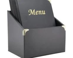 Speisekarten Box Basic DIN A4 schwarz 10 Stk.
