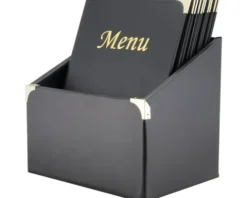 Speisekarten Box Basic DIN A4 schwarz 10 Stk.