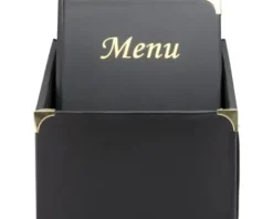 Speisekarten Box Basic DIN A4 schwarz 10 Stk.