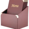 Speisekarten Box Basic DIN A4 weinrot 10 Stk.