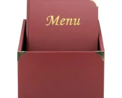 Speisekarten Box Basic DIN A4 weinrot 10 Stk.