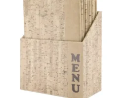 Speisekarten Box Design Kork Menu DIN A4 10 Stk.