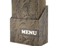 Speisekarten Box Design Paisley Menu DIN A4 10 Stk.