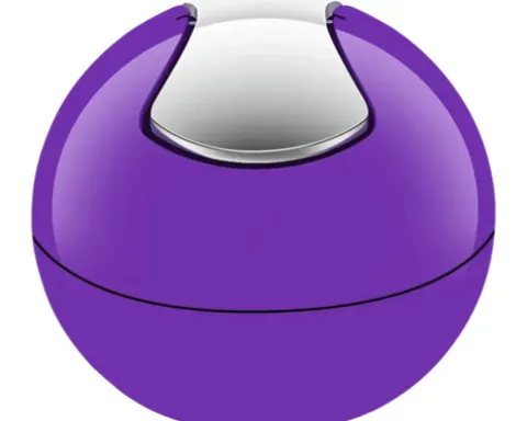 spirella Schwingdeckeleimer Bowl 1 l purple glänzend