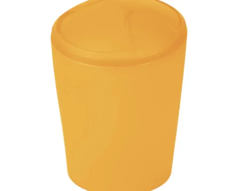 spirella Schwingdeckeleimer Move 2 l orange matt