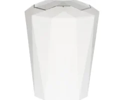 spirella Schwingdeckeleimer Crystal 5 l weiß glänzend